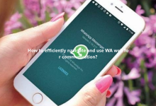 How to efficiently navigate and use WA web for communication?-WA Web