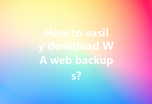 How to easily download WA web backups?-WA Web