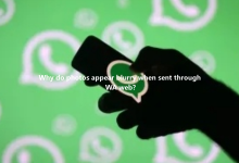 Why do photos appear blurry when sent through WA web?-WA Web